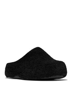 �t�B�b�g�t���b�v ���f�B�[�X �V���[�Y �T���_�� FitFlop Women'shuv Shearling Clogs All Black �u���b�N