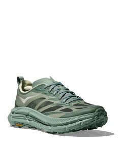 �z�J�I�l�I�l ���f�B�[�X �V���[�Y �X�j�[�J�[ HOKA Women's Mafate Speed 4 Lite Running Sneakers Rosemary/Pale Melon