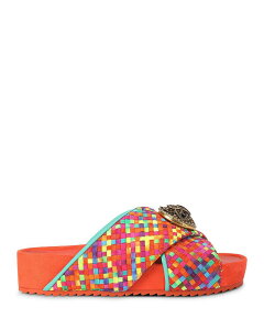 �J�[�g�W�F�C�K�[�����h�� ���f�B�[�X �V���[�Y �T���_�� �`�F���V�[ KURT GEIGER LONDON Women's Chelsea Crossover Strap Slide Sandals Open Misc