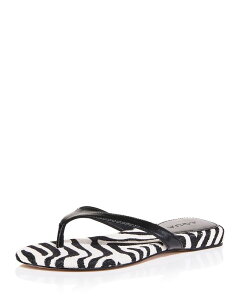 �A�N�A ���f�B�[�X �V���[�Y �T���_�� �A�j�}���� �v�����g AQUA Women's Jules Animal Printhong Sandals - Exclusive Zebra �A�j�}��
