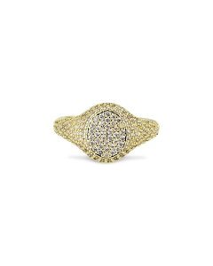 �A�N�A ���f�B�[�X �A�N�Z�T���[ �����O AQUA Pav Oval Signet Ring - Exclusive Gold �S�[���h