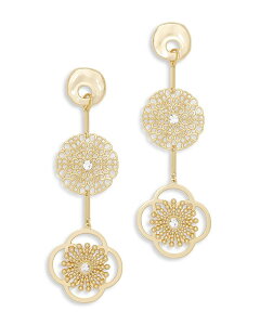 ���C�~�[ �u���b�N ���f�B�[�X �A�N�Z�T���[ �s�A�X�E�C�������O Ramy Brook Selena Crystal Triple Drop Earrings Gold �S�[���h