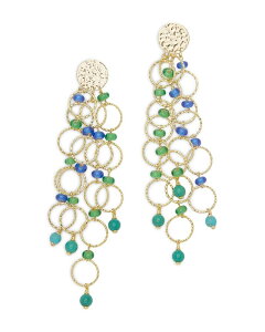 ���C�~�[ �u���b�N ���f�B�[�X �A�N�Z�T���[ �s�A�X�E�C�������O Ramy Brook Lila Earrings Green/Blue �u���[