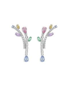 �X�����t�X�L�[ ���f�B�[�X �A�N�Z�T���[ �s�A�X�E�C�������O Ariana Grande x Swarovski Cubic Zirconia Bouquet Drop Earrings Multicolored �}���`�J���[