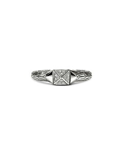 �W�����E�n�[�f�B�[ ���f�B�[�X �A�N�Z�T���[ �����O JOHN HARDY Sterling Silver Icon Diamond Pyramid Ring Silver �V���o�[
