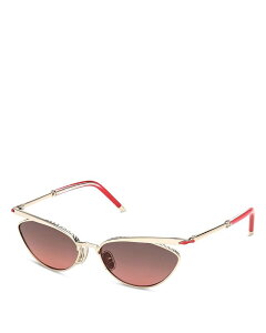 �N���X�`�����E���u�^�� ���f�B�[�X �A�N�Z�T���[ �T���O���X�E�A�C�E�F�A Christian Louboutin Geometric Metal Sunglasses 56mm Gold /Smoke Mirror �X���[�N