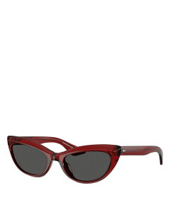 �J�C�g ���f�B�[�X �A�N�Z�T���[ �T���O���X�E�A�C�E�F�A KHAITE x Oliver Peoples Cat Eye Sunglasses 53mm Dark Red ���b�h