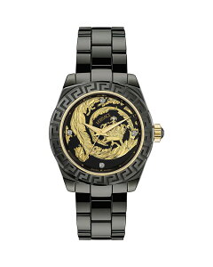 ���F���T�[�` ���f�B�[�X �A�N�Z�T���[ �r���v Versace DV One 20th Anniversary Automatic Watch 40mm Black �u���b�N