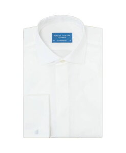 ���o�[�g �^���{�b�g �����Y �g�b�v�X �V���c Robertalbott Reynolds Hidden Placket Formal Contemporary Fit Shirt White �z���C�g