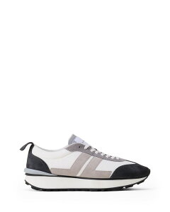 �����o�� �����Y �V���[�Y �X�j�[�J�[ ���b�V�� �X�G�[�h Lanvin Bumpr Sneakers In Mesh And Brushed Suede Light andark gray. �O���[