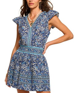 ���C�~�[ �u���b�N ���f�B�[�X �g�b�v�X �����s�[�X �v�����g Ramy Brook Tahlia Printedress Navy Floral �l�C�r�[