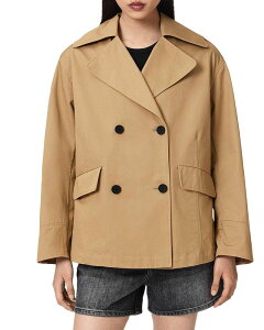 �I�[���Z�C���c ���f�B�[�X �A�E�^�[ �R�[�g ALLSAINTS Connie Trench Coat Pinto Brown �u���E��