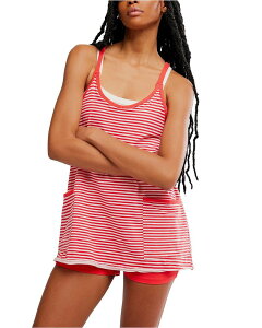 �t���[�s�[�v�� ���f�B�[�X �g�b�v�X �W�����v�X�[�c �v�����g �����p�[�X �~�j Free People Hot Shot Mini Printed Romper Dress Court Stripe Grapefruit �X�g���C�v