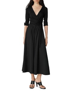 �_�C�A�� �t�H�� �t�@�X�e���o�[�O ���f�B�[�X �g�b�v�X �����s�[�X DIANE von FURSTENBERG Ballerina Dress Black �u���b�N
