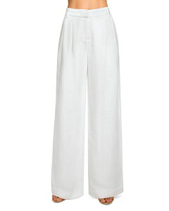 ���C�~�[ �u���b�N ���f�B�[�X �{�g���X �J�W���A���p���c ���l�� Ramy Brook Linen Blend Oscar Pants White Linen �z���C�g