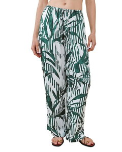 �x���_�[�� ���f�B�[�X �{�g���X �J�W���A���p���c ���C�h���b�O Bella Dahl Wide Leg Pants Palm Paradise Print