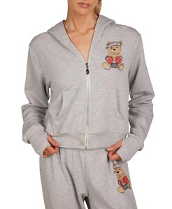 ���[�������V ���f�B�[�X �A�E�^�[ �j�b�g�E�Z�[�^�[ LAUREN MOSHI Amaya Boxing Bear Sweater Heather Grey �O���[