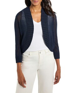 �j�b�N�v���X�]�[�C ���f�B�[�X �A�E�^�[ �J�[�f�B�K�� NIC+ZOE Bolero Cardigan Dark Indigo �C���f�B�S