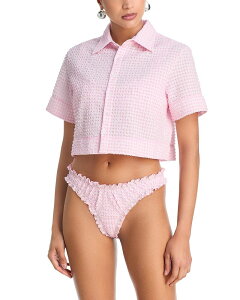 �V���J�C ���f�B�[�X �g�b�v�X �V���c SIMKHAI Reeves Camp Cover Up Shirt Daisy Ivory �A�C�{���[