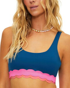 �r�[�`���C�I�b�g ���f�B�[�X ���� �g�b�v�̂� Beach Riot Marin Bikini Top Seashell Isle Colorblock