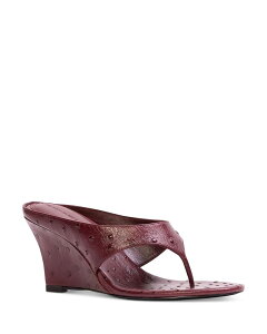 �u���b�N�X�G�[�h�X�^�W�I ���f�B�[�X �V���[�Y �T���_�� Black Suede Studio Women's Mac 70 Thong Wedge Sandals Ruby ���r�[