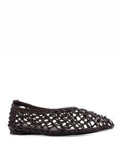 �u���b�N�X�G�[�h�X�^�W�I ���f�B�[�X �V���[�Y �p���v�X ���U�[ Black Suede Studio Women'sonia Woven Leather Ballerina Flats Black Coffee �u���b�N