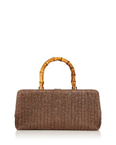 �A�N�A ���f�B�[�X �o�b�O AQUA Medium Raffia Crossbody Bag - Exclusive Dark Raffia
