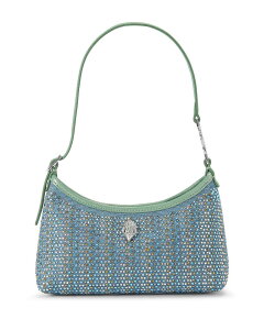 �J�[�g�W�F�C�K�[�����h�� ���f�B�[�X �o�b�O �~�j KURT GEIGER LONDON Kurt Mini Sparkling Shoulder Bag Light Blue/Green �u���[