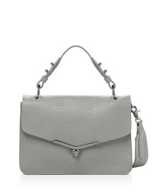 ボトキエ レディース ハンドバッグ バッグ Valentina Leather Satchel Silver Gray/Gunmetal