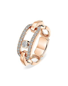 ���V�J ���f�B�[�X �A�N�Z�T���[ �����O Messika 18K Rose Goldiamond Move Link Ring 0.45 tcw Pink Gold �s���N