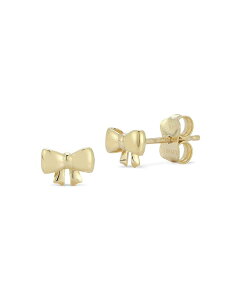 ���[�� & ���h�E ���f�B�[�X �A�N�Z�T���[ �s�A�X�E�C�������O Moon & Meadow Bow Stud Earrings in 14K Yellow Gold �S�[���h