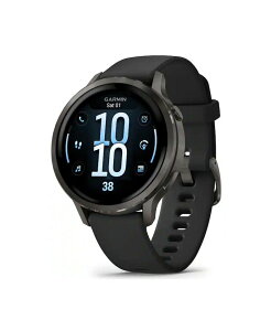 �K�[�~�� �����Y �A�N�Z�T���[ �r���v Garmin Venu 4 Smartwatch 41mm Black Silicone Band �u���b�N