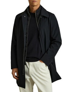 ���C�X �����Y �A�E�^�[ �R�[�g REISS Logan Hybrid Overcoat Navy �l�C�r�[