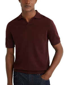 ���C�X �����Y �g�b�v�X �|���V���c �E�[�� REISS Duchie Merino Wool Polo Shirt Port Red ���b�h