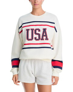 �r�[�`���C�I�b�g ���f�B�[�X �A�E�^�[ �p�[�J�[�E�X�E�F�b�g �V���c Beach Riot Devyn Oversized USA Sweatshirt Firework Colorblock