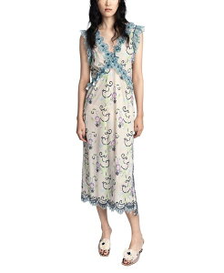 �A�i�X�C ���f�B�[�X �g�b�v�X �����s�[�X ���[�X Anna Sui Lady Chatterley's Lace Dress Denimulti �f�j��