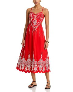 �t�@�[�� ���f�B�[�X �g�b�v�X �����s�[�X �m�[�X���[�u FARM Rio Heart Richilieu Sleeveless Dress Dark Red ���b�h