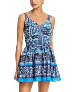 ���C�~�[ �u���b�N ���f�B�[�X �g�b�v�X �����s�[�X �~�j Ramy Brook Ocean Mini Dress Navy Piazza �l�C�r�[