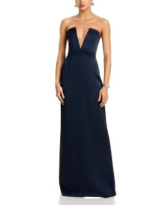 ���C�~�[ �u���b�N ���f�B�[�X �g�b�v�X �����s�[�X V�l�b�N Ramy Brook Raquel V Neck Gownavy �l�C�r�[
