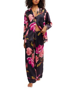 �t���[�s�[�v�� ���f�B�[�X �A�E�^�[ �p�[�J�[�E�X�E�F�b�g Free People Dreamy Days Pajamaset Blackend