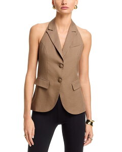 �A�N�A ���f�B�[�X �A�E�^�[ �x�X�g �z���^�[ AQUA Halter Vest - Exclusive Khaki �J�[�L