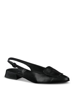 �|�[���E�O���[�� ���f�B�[�X �V���[�Y �p���v�X Paul Green Women's Viola Slingback Flats Black Leather �u���b�N