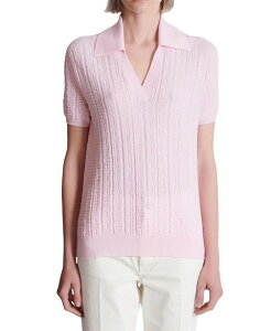 �o���}�� ���f�B�[�X �g�b�v�X �|���V���c �j�b�g Balmain Monogram Knit Polo Pink �s���N