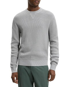 �Z�I���[ �����Y �A�E�^�[ �j�b�g�E�Z�[�^�[ �N���[�l�b�N �R�b�g�� Theory Myhlong Sleeve Crewneck in Tactile Cottonew Dark Vapor Sweater New Dark Vapor