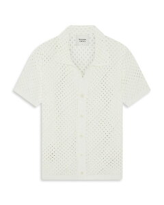 �t���X�R�{�[���J���I�J �����Y �A�E�^�[ �J�[�f�B�K�� �V���c Frescobol Carioca Pinto Crochet Cardigan Shirt Ivory �A�C�{���[