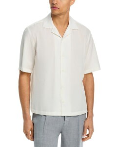 �{�X �����Y �g�b�v�X �V���c �{�^���_�E�� BOSS x Beckham H Cesar Camp Collar Button Down Shirt Beige Overflow �x�[�W��