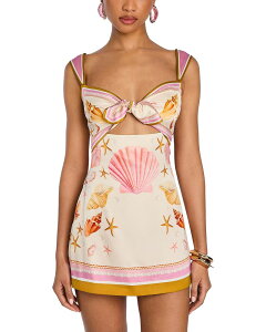 ���g���t�F�b�g ���f�B�[�X �g�b�v�X �����s�[�X �~�j Retrofete Margarie Mini Dress Ochre Shell