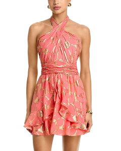 ���C�~�[ �u���b�N ���f�B�[�X �g�b�v�X �����s�[�X �~�j Ramy Brook Daisy Reuben Mini Dress Coral Jacquard �R�[����