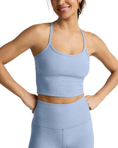 �r�����h���K ���f�B�[�X �g�b�v�X �^���N�g�b�v �N���b�v�h Beyond Yoga Spacedye Slim Racerback Cropped Tank Pastel Periwinkle Heather �w�U�[