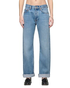 ���_�� ���f�B�[�X �{�g���X �f�j���p���c �W�[���Y RE/DONE Beau Mid Rise Cuffed Straight Jeans in Day Tripper Day Tripper